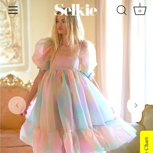 LIKE NEW Selkie Rainbow French Puff Dress